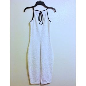 Material Girl white midi dress, x-small